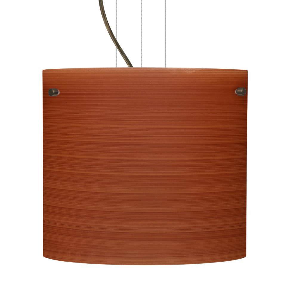 Besa Pendant Tamburo 12 Bronze Cherry 1x150W A21