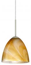 Besa Lighting 1JC-4470HN-SN - Besa Vila Pendant Satin Nickel Honey 1x60W Medium Base