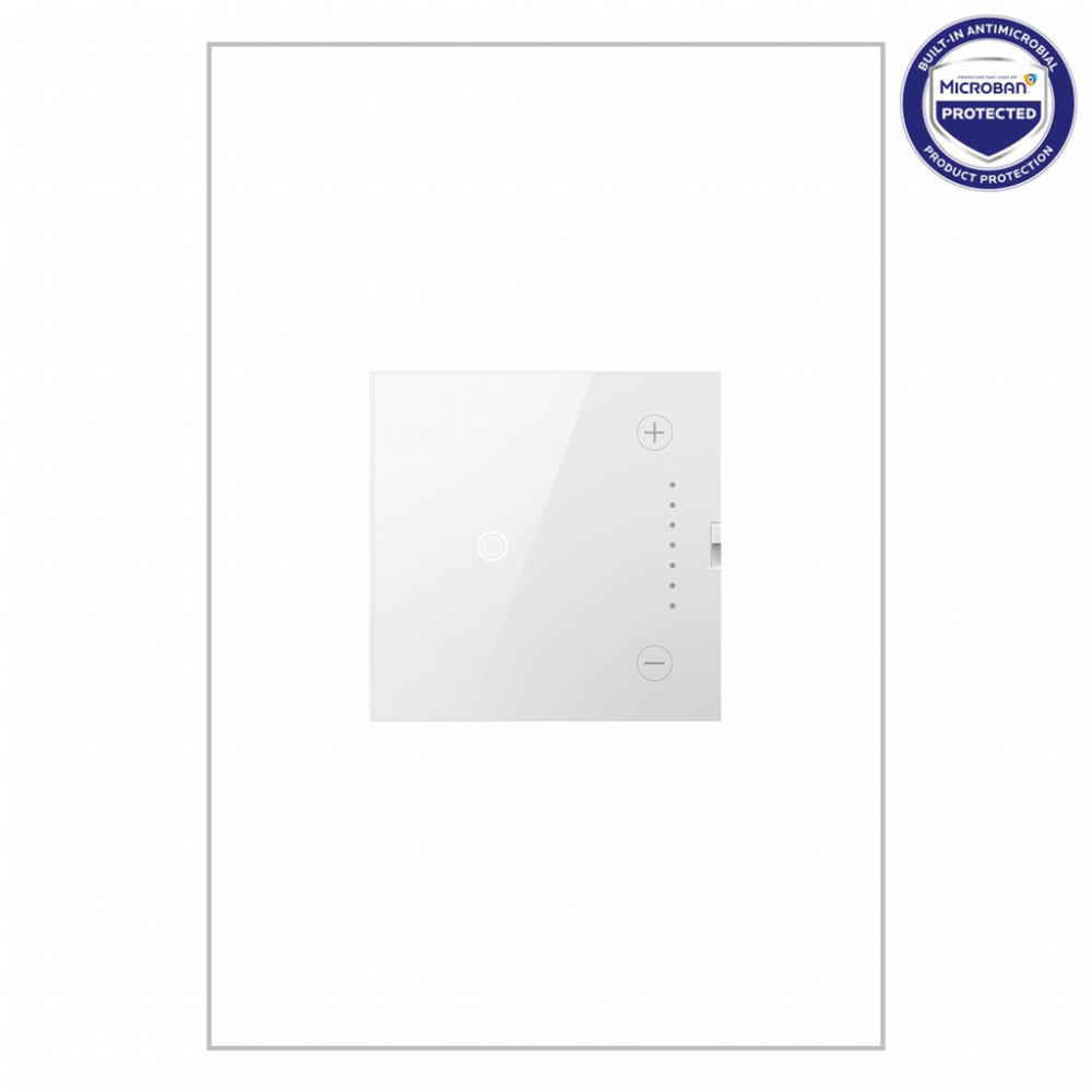 adorne Touch Tru-Universal Dimmer, White, with Microban