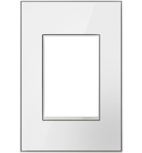 Legrand AWM1G3MW4 - adorne? Mirror White One-Gang-Plus Screwless Wall Plate