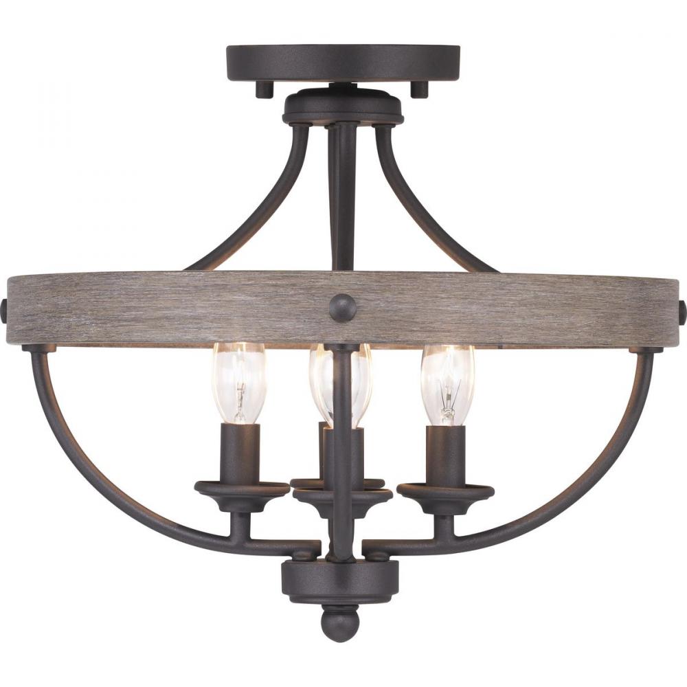 Gulliver Collection Four-Light 14-1/4&#34; Semi-Flush Convertible
