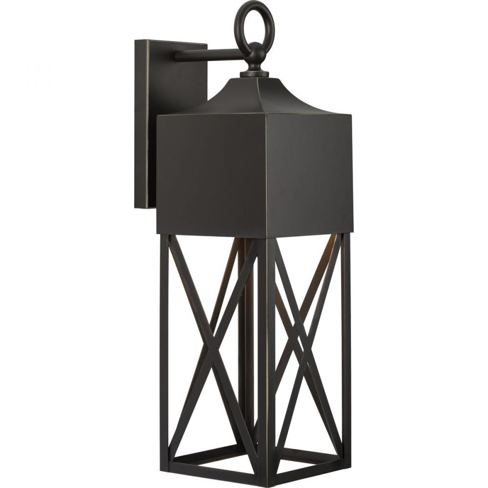 Birkdale Collection One-Light Modern Farmhouse Antique Bronze  Outdoor Wall Lantern