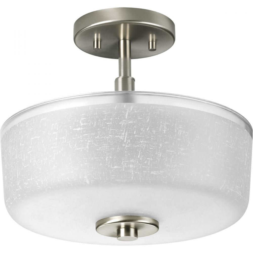 Alexa Collection Two-Light 12-1/4&#34; Semi-Flush