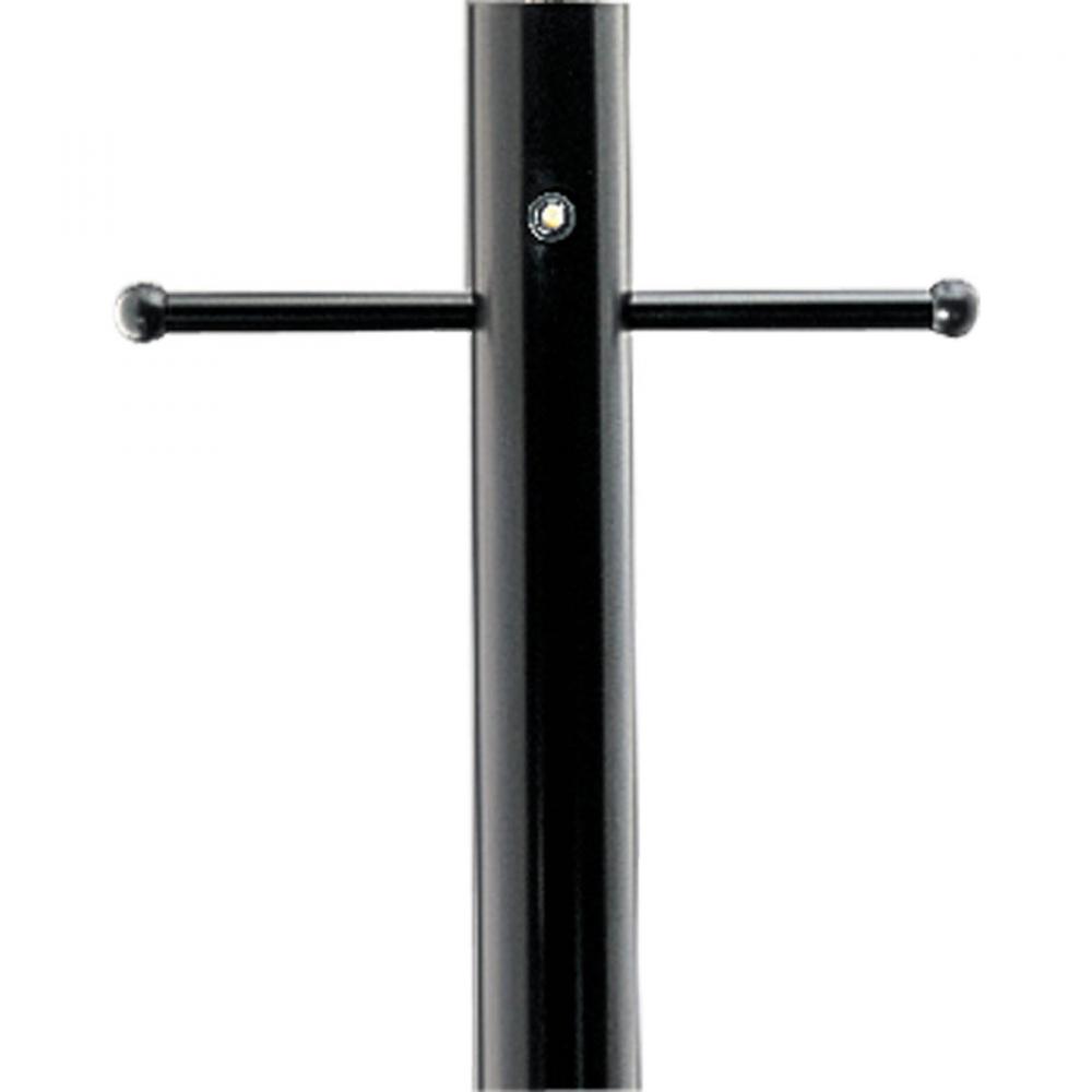 Outdoor 7&#39; Aluminum Post with Ladder Rest and Photocell