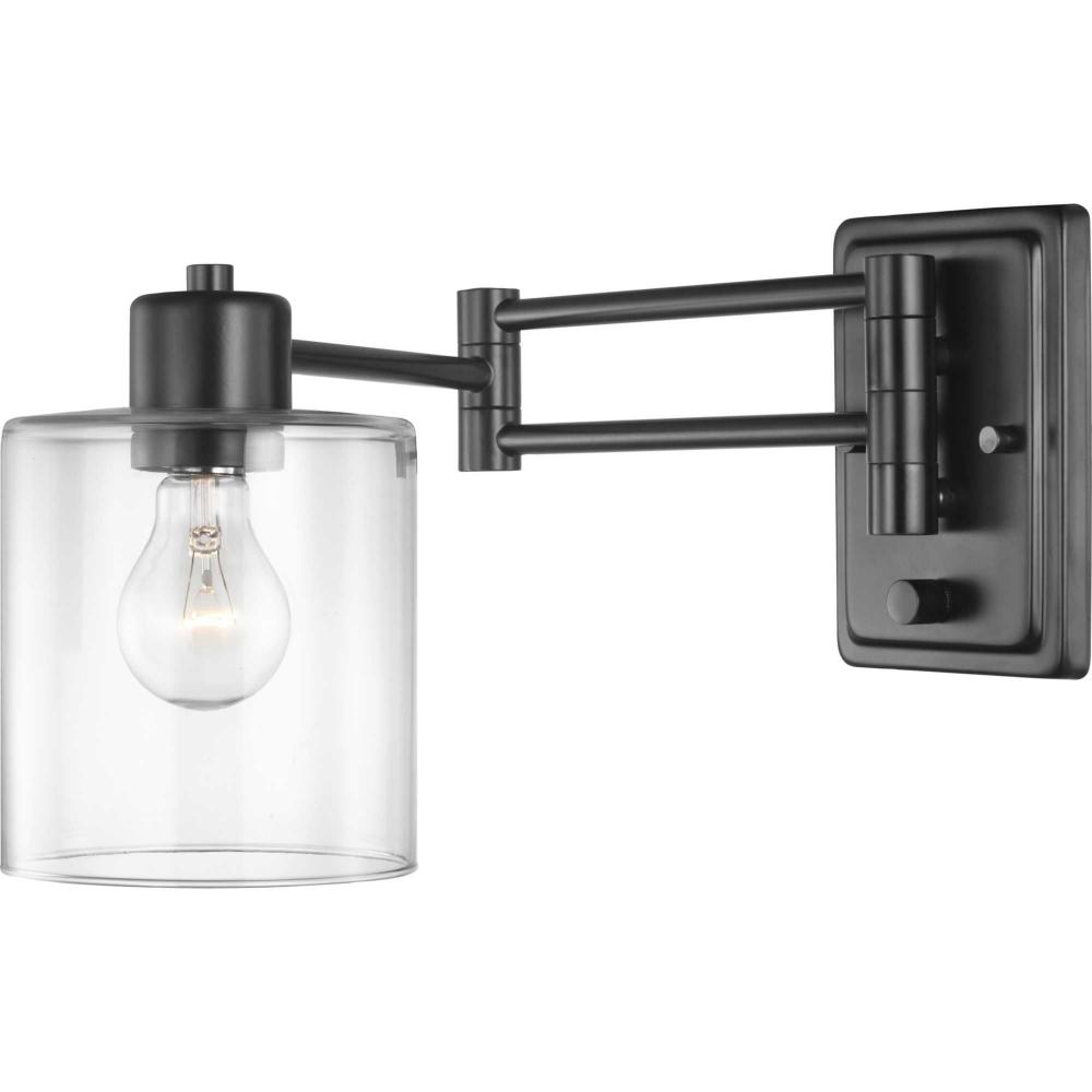 Milner Collection Black Swing Arm Wall Light