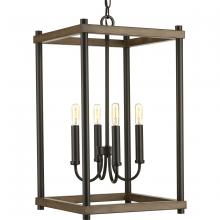 Progress P500088-020 - Fontayne Collection Four-Light Antique Bronze Farmhouse Pendant Light