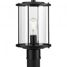 Progress P540020-31M - Gunther One-Light Matte Black Modern Farmhouse Post Lantern