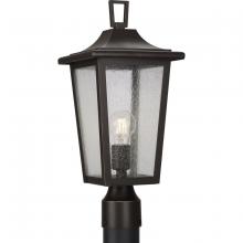 Progress P540093-020 - Padgett Collection One-Light Transitional Antique Bronze Clear Seeded Glass Outdoor Post Light