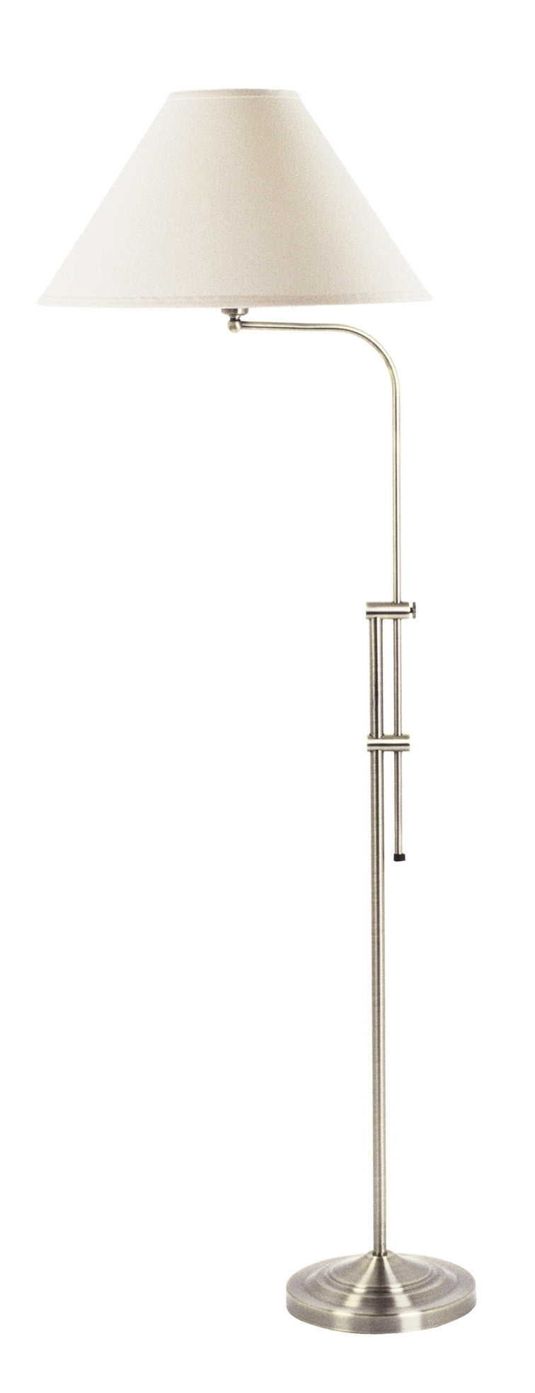 67.5&#34; Height Metal Floor Lamp in Brushed Steel