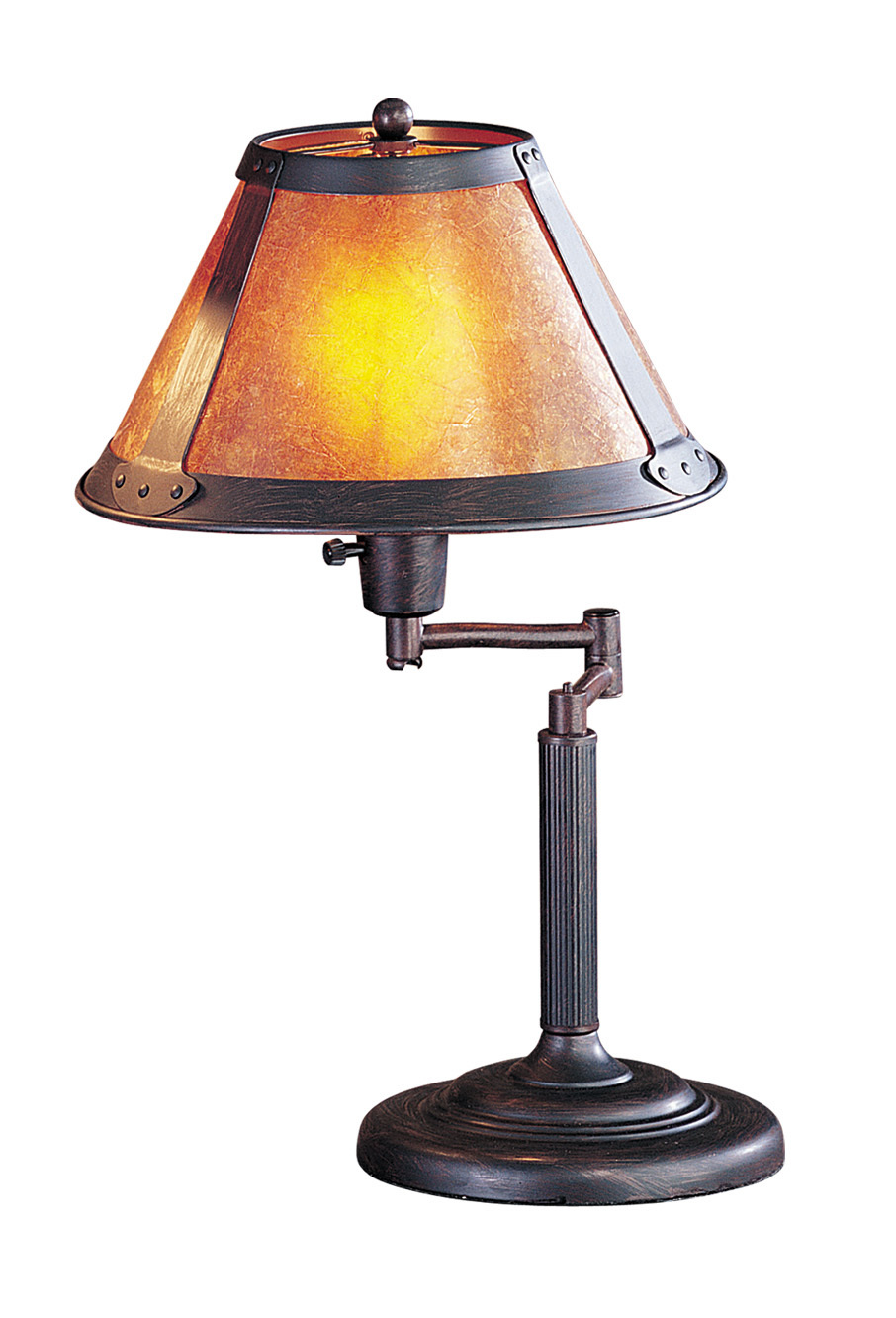 15&#34; Height Metal Desk Lamp in Rust