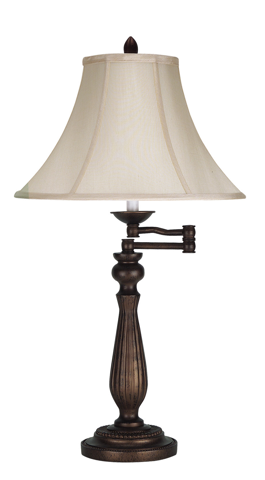 30&#34; Height Metal Table Lamp in Antique Rust