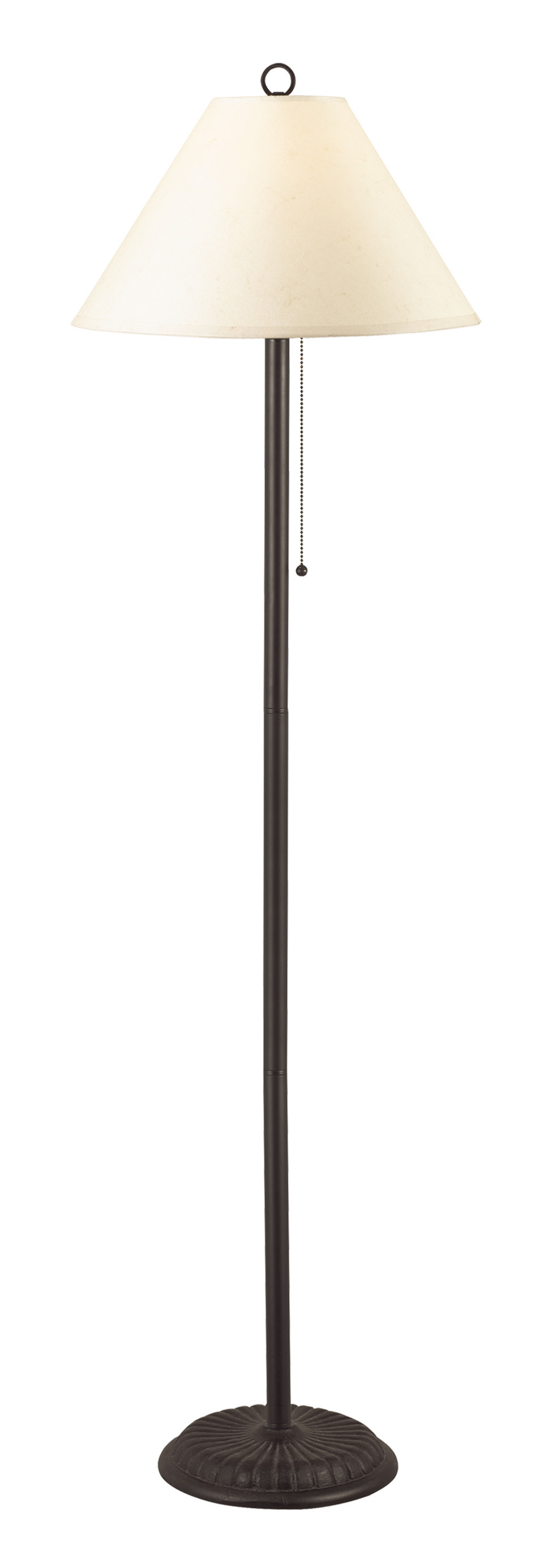 57&#34; Height Metal Floor Lamp in Black Rust Finish