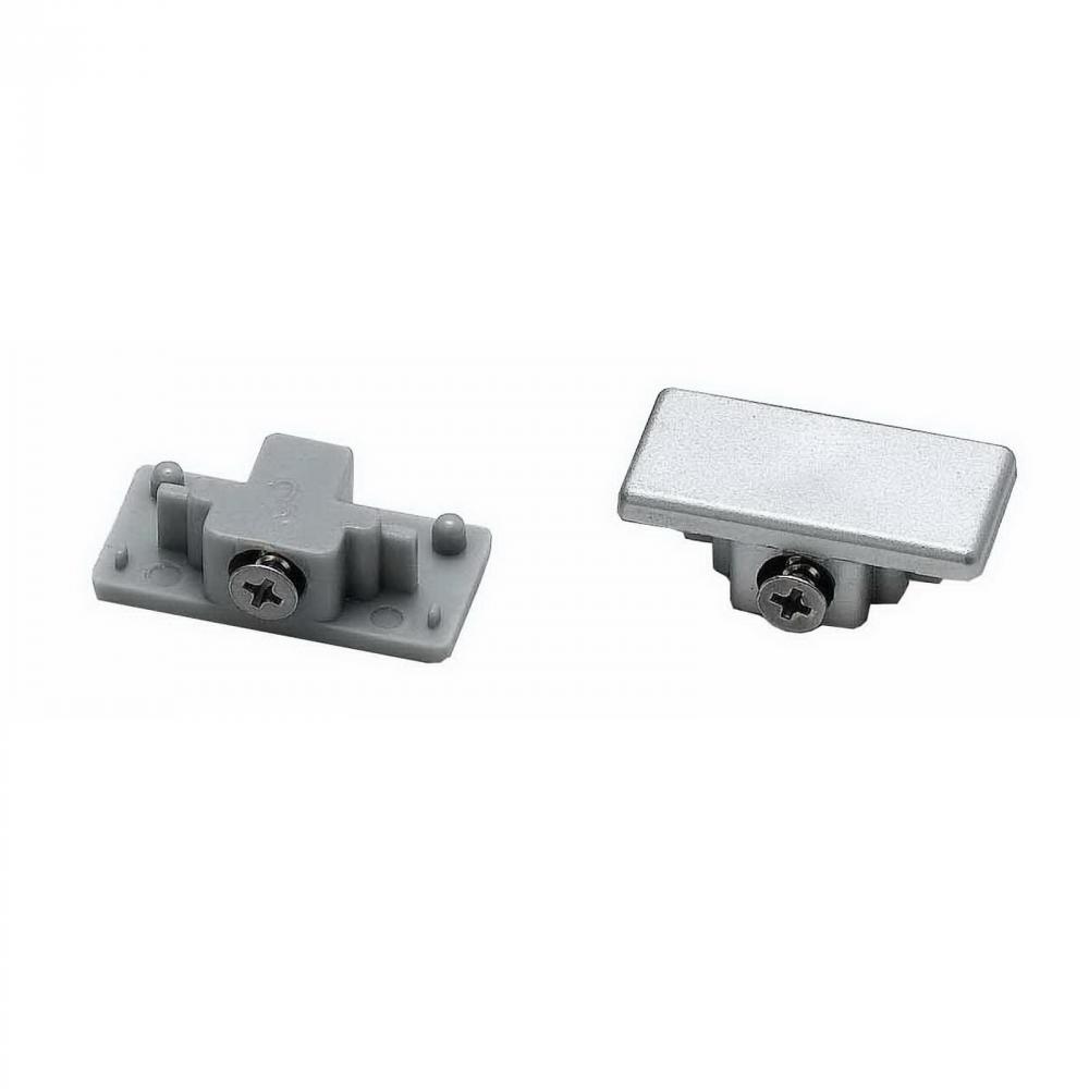 0.5&#34; Height Dead End Cap in Brushed Steel