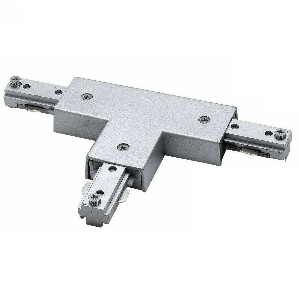 0.8&#34; Height T Connector with Right Polarity in Brushed Steel
