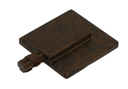 0.75&#34; Height Live End with Outlet Box Cover in Rust