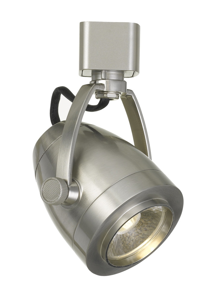 5&#34; Height Metal Track Head in Brushed Steel