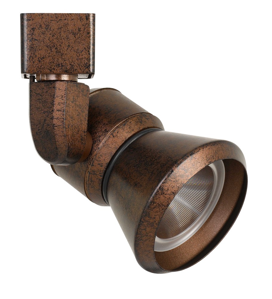 6.25&#34; Height Metal Track Head in Rust Finish