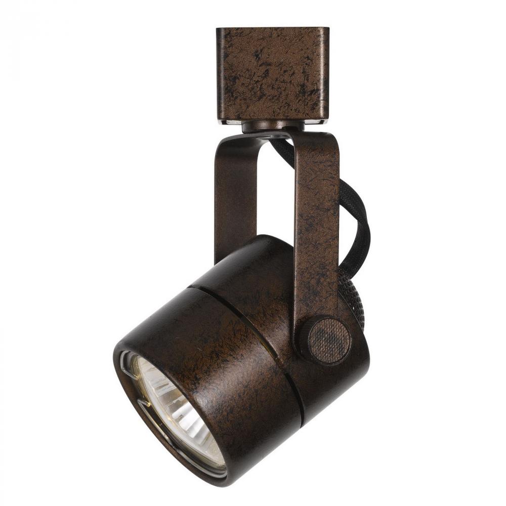 4.63&#34; Height Metal Track Head in Rust Finish