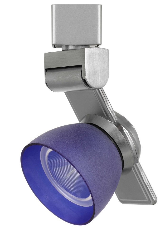 6&#34; Height Metal and Plc Track Head in Brushed Steel Finish