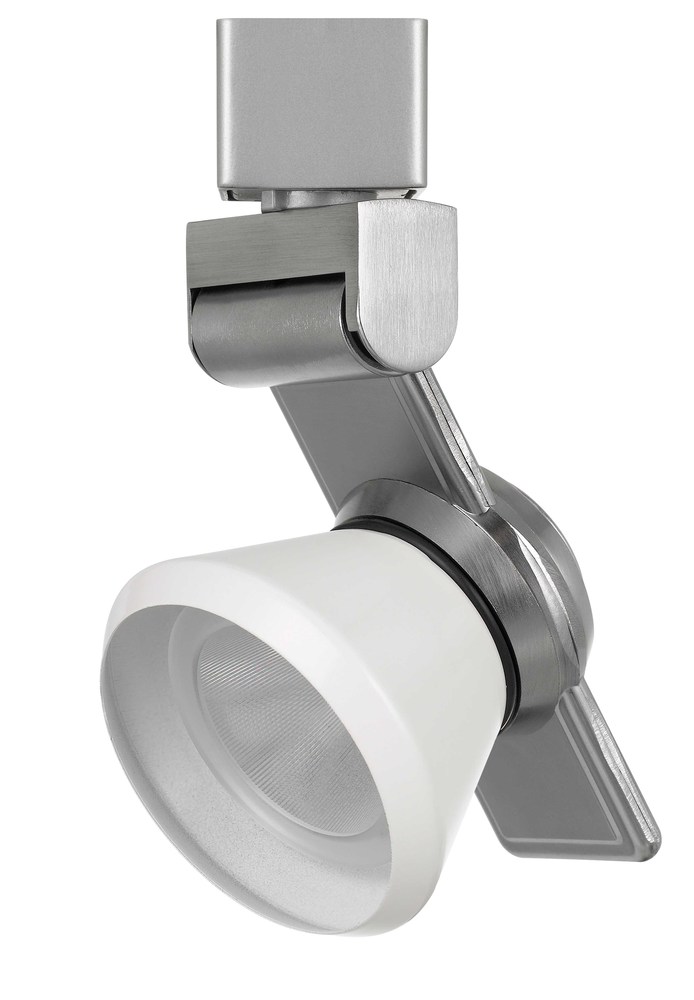 6&#34; Height Metal Track Head in Brushed Steel Finish