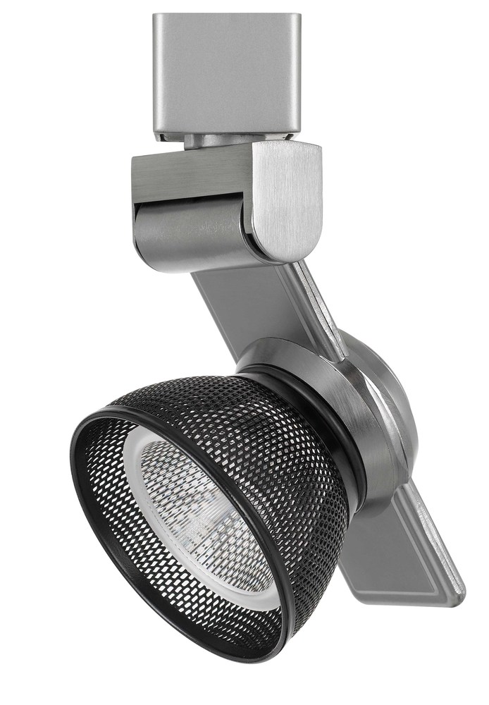 6&#34; Height Metal Track Head in Brushed Steel Finish