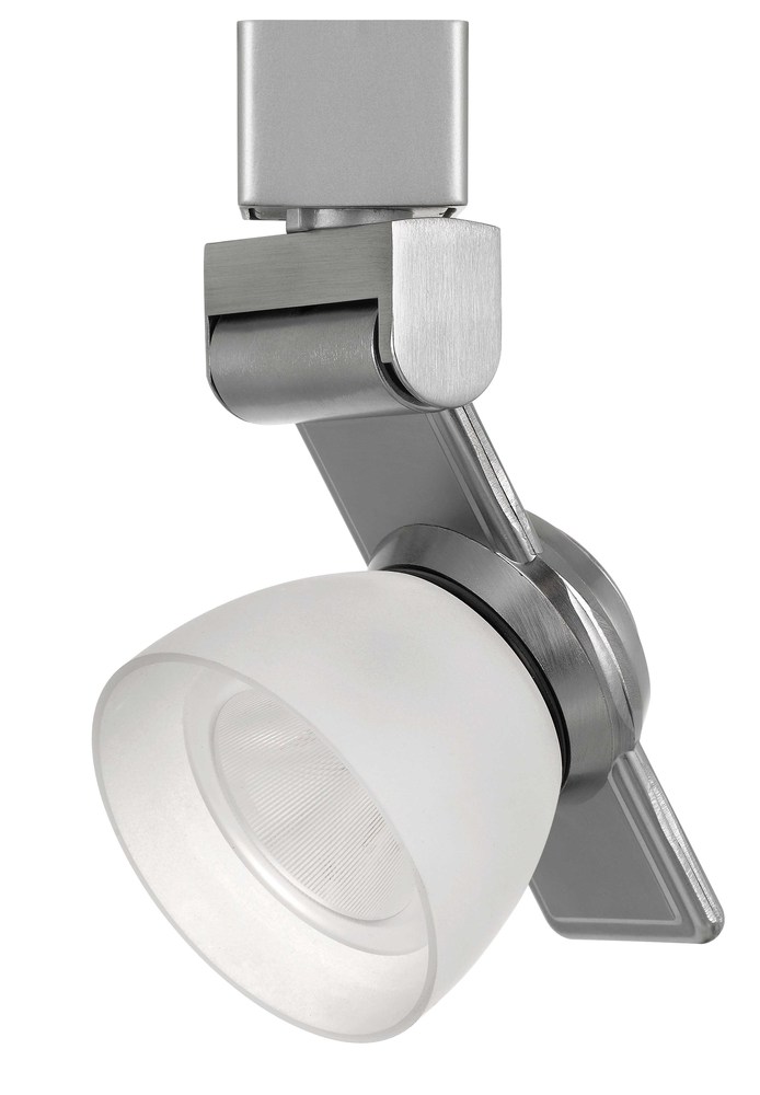 6&#34; Height Metal and Plc Track Head in Brushed Steel Finish