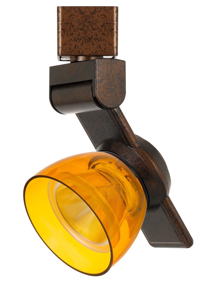 6&#34; Height Metal and Plc Track Head in Rust Finish