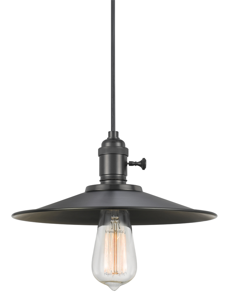 4.5&#34; Tall Glass Pendant with Brushed Steel Cord