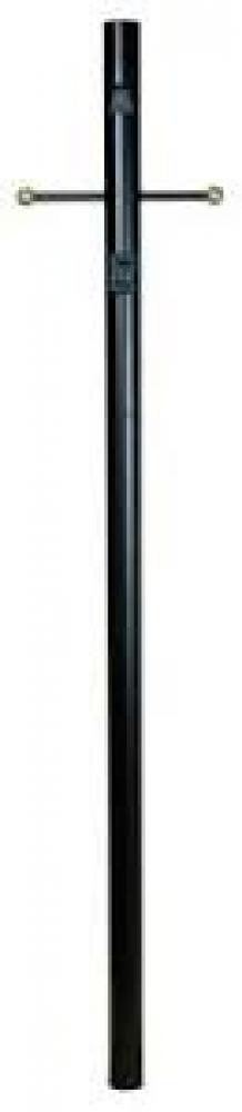 84&#34; Fluted Direct Burial Post w/ Photocell in Textured Black