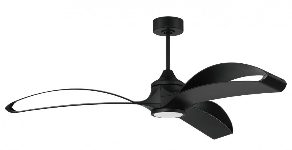 60&#34; Ceiling Fan w/Wi-Fi, DC Motor, Blades, LED Light Kit, Damp Rated