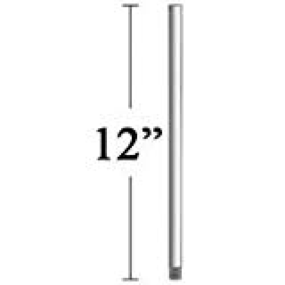 12&#34; Downrod in Brushed Satin Nickel