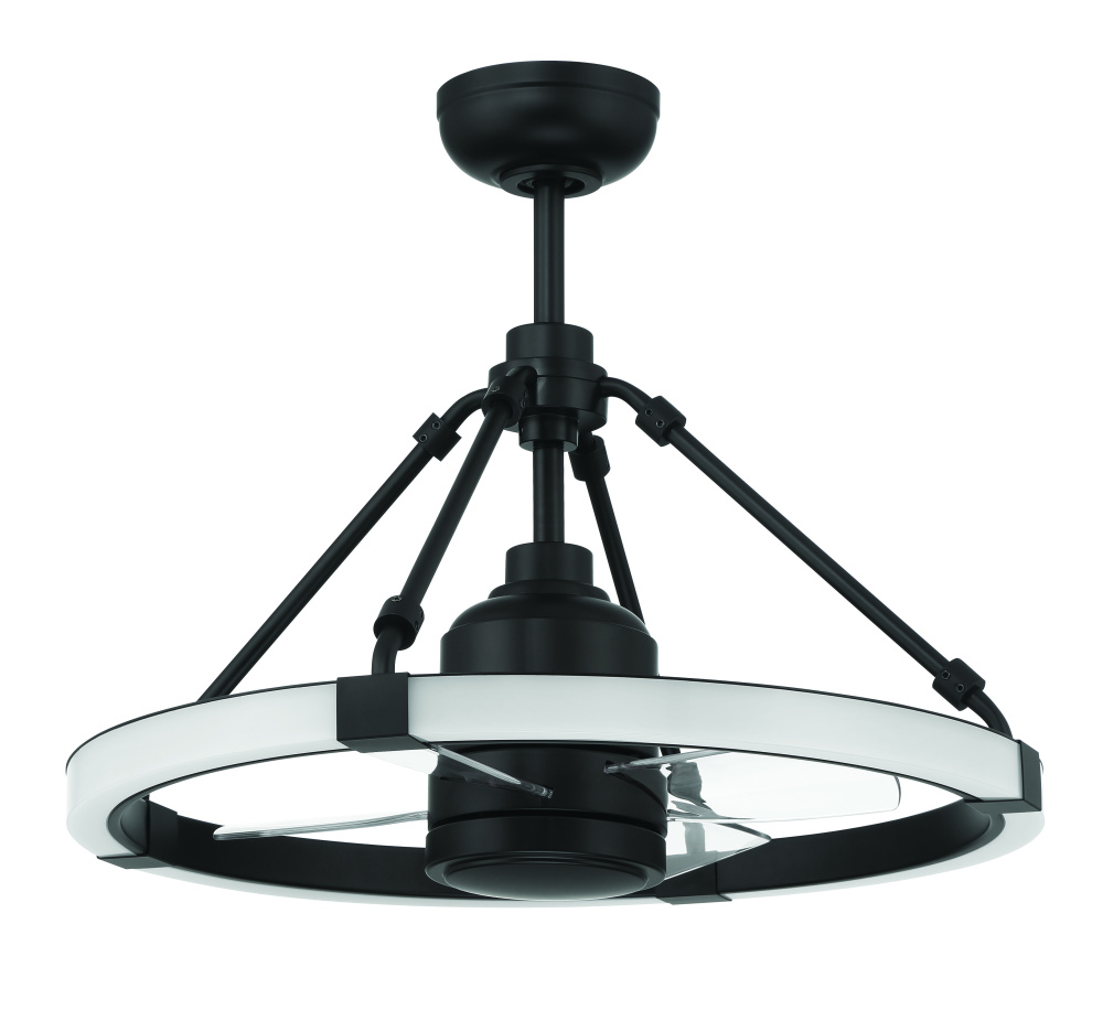 24&#34; Overall, 19&#34; Ceiling Fan w/Wi-Fi, Blades & LED Light Kit