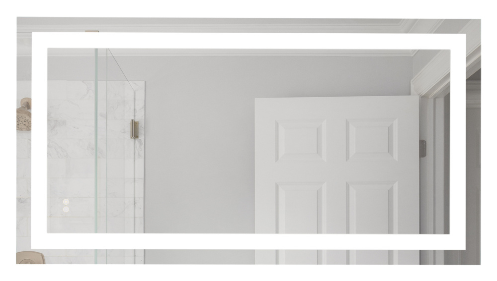 60&#34; x 32&#34; x 1.8&#34; Rectangle LED Mirror, defogger & dimmer, 3000K/4000K/5000K