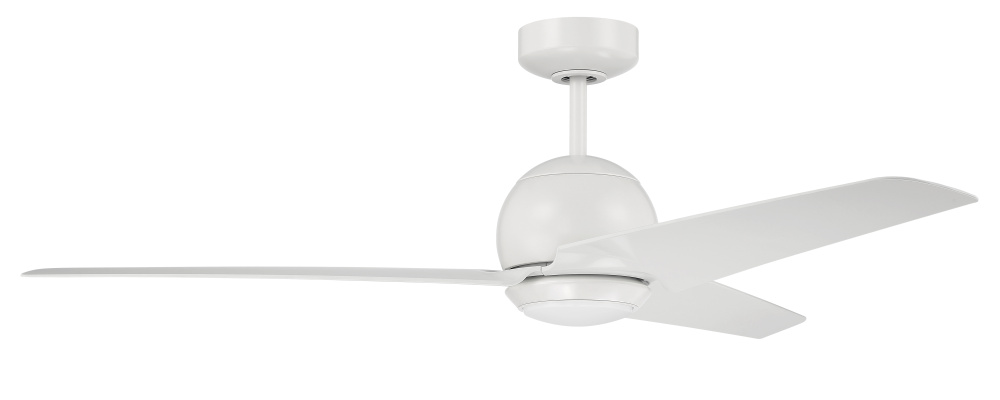 52&#34; Nate in White Finish, White Blades, Light kit included (Optional), WiFi Control