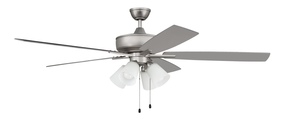 60&#34; Super Pro 114 in Brushed Nickel w/ Brushed Nickel/Greywood Blades