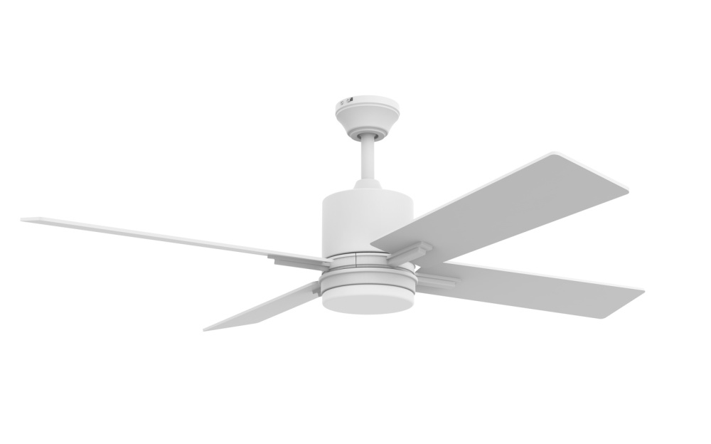 52&#34; Teana in White w/ White Blades