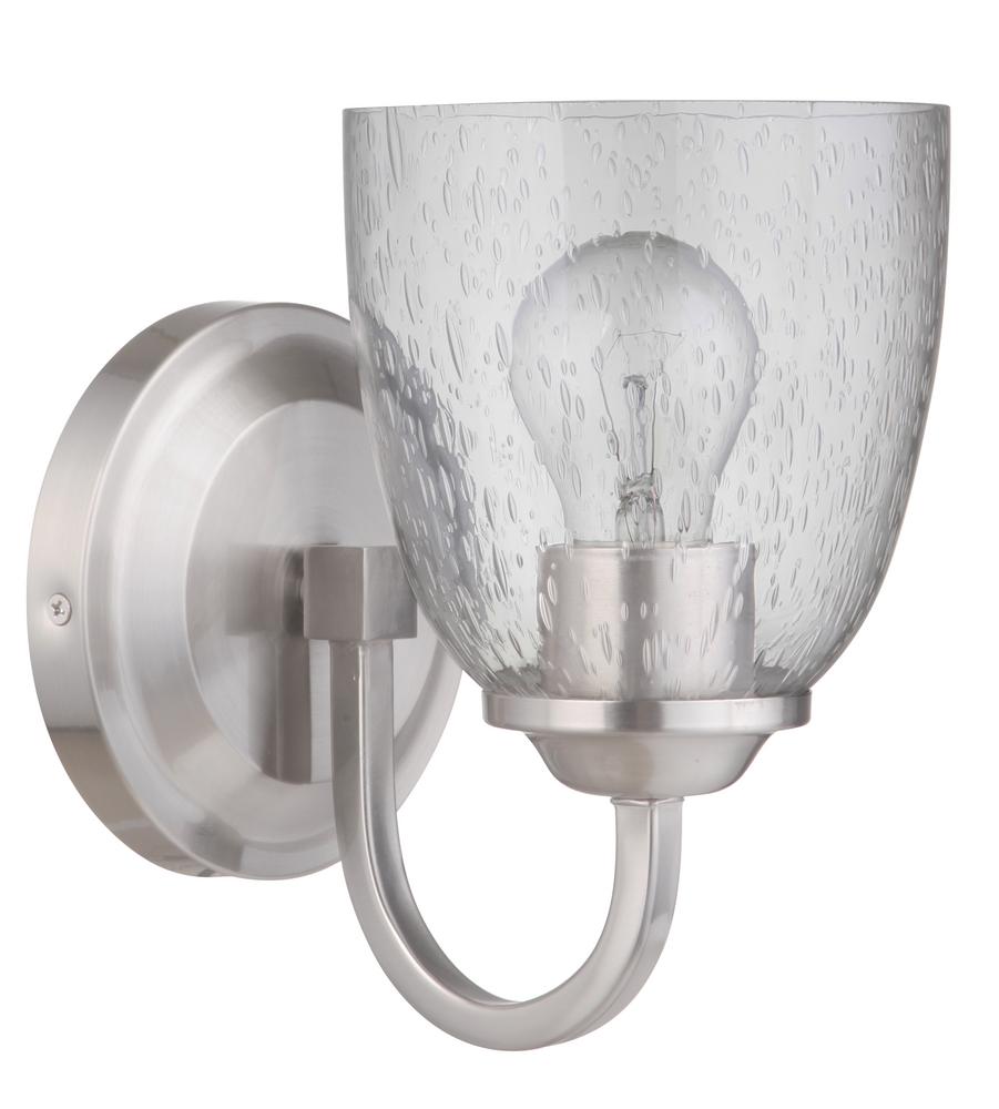 Serene 1 Light Wall Sconce in Brushed Polished Nickel