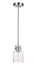 Craftmade 53691-BNK - 1 Light Mini Pendant