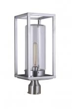 Craftmade ZA4825-SA - Neo 1 Light Outdoor Post Lantern in Satin Aluminum