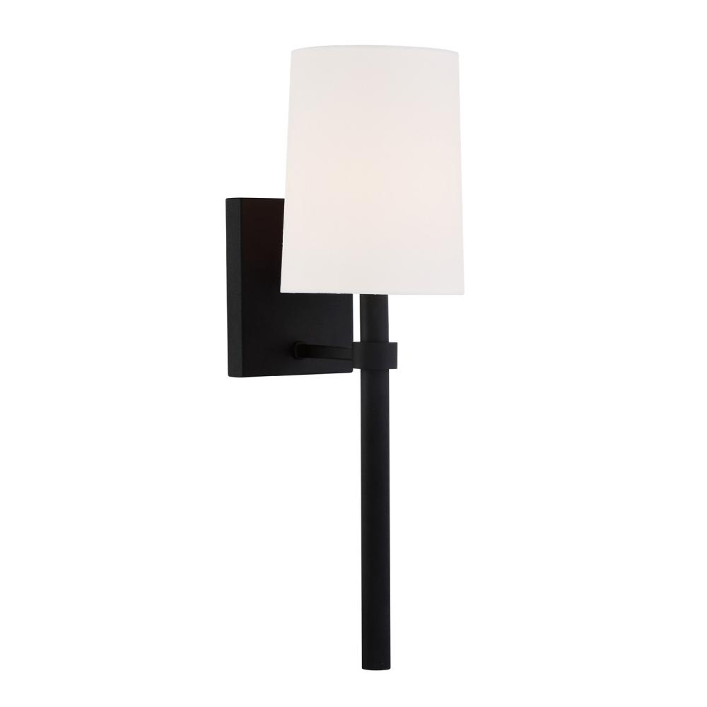 Bromley 1 Light Black Forged Sconce