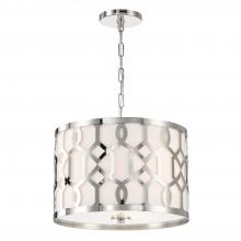 Crystorama 2265-PN - Libby Langdon for Crystorama Jennings 3 Light Polished Nickel Chandelier