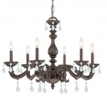 Crystorama 5036-VB-CL-MWP - Paris Market 6 Light Clear Crystal Venetian Bronze Chandelier