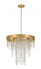 Crystorama WIN-615-GA-CL-MWP - Winham 5 Light Antique Gold Crystal Chandelier