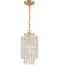 Crystorama GAB-B7301-GA - Gabrielle 1 Light Antique Gold Mini Pendant