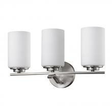 Acclaim Lighting IN41337SN - Poydras Indoor 3-Light Bath W/Glass Shades In Satin Nickel