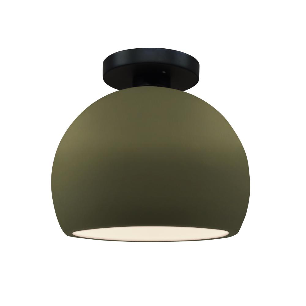 Small Globe Semi-Flush