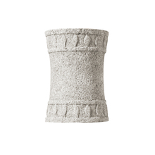 Justice Design Group CER-7900W-BIS - Hourglass Cylinder Sconce w/ Flame Design - Open Top & Bottom (Outdoor)