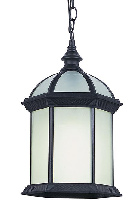 1LT HANGING LANTERN-BEVELED GL