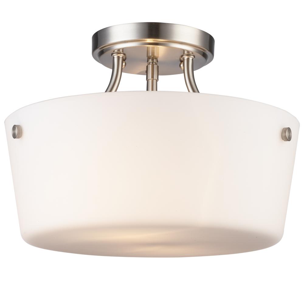 2LT SEMIFLUSH-SQR BOWL-BN-WHIT