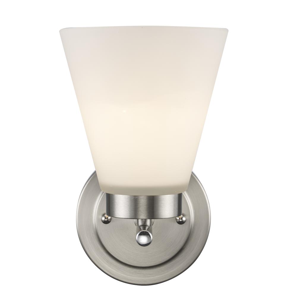 1LT SCONCE-FLARED GLASS-BN
